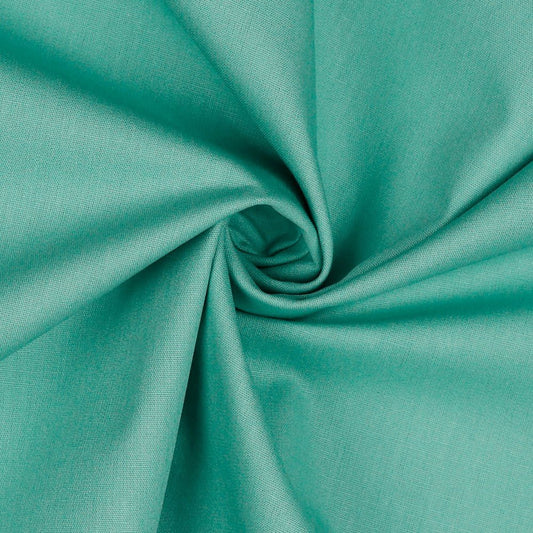 Tissu premium 100 % coton - vert menthe foncé 130 g/m²