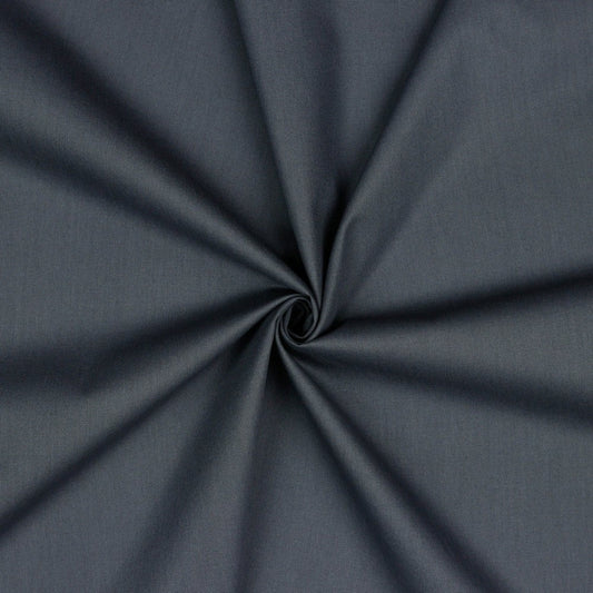 Tissu premium 100 % coton - gris foncé 125 g/m²