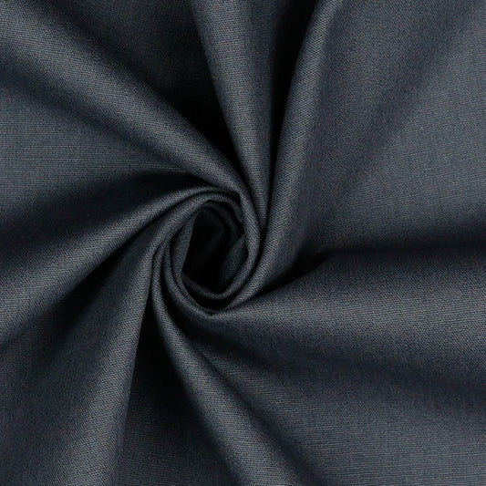 Tissu premium 100 % coton - gris foncé 125 g/m²