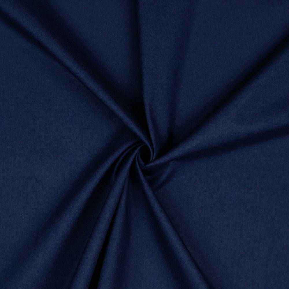 Tissu premium 100 % coton - bleu foncé 125 g/m²