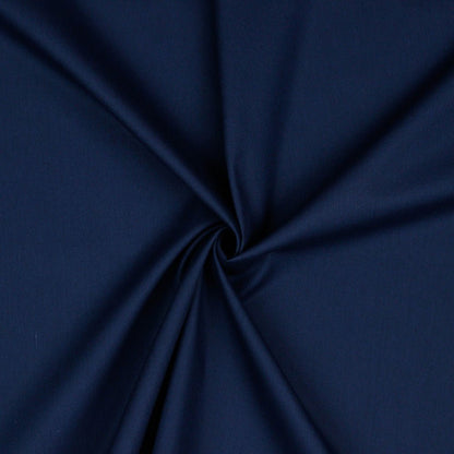 Tissu premium 100 % coton - bleu foncé 125 g/m²