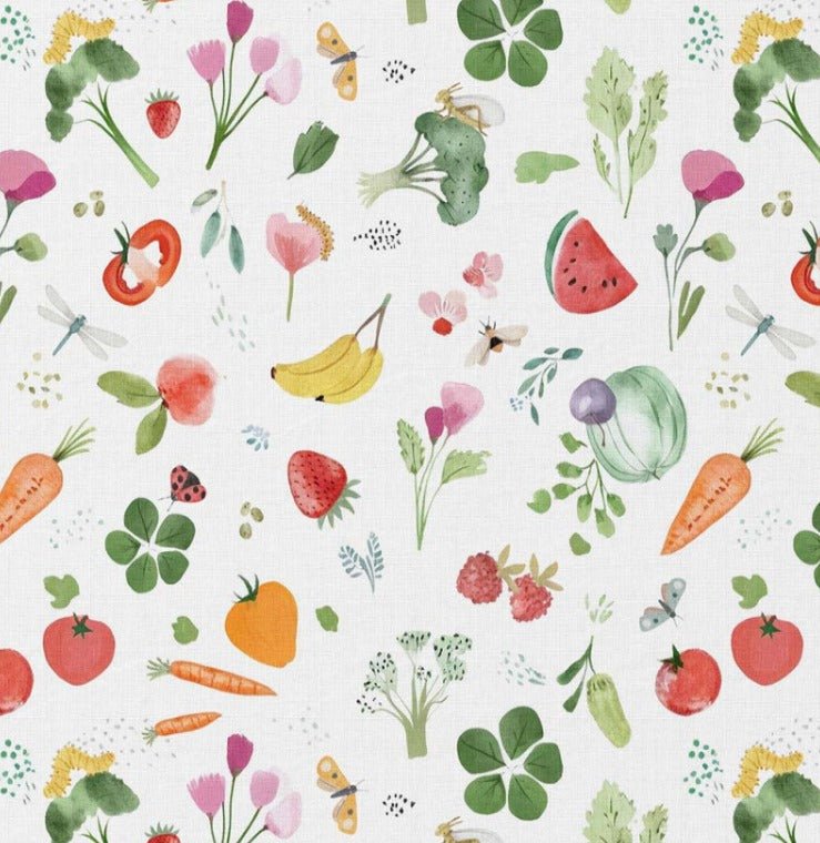 Tissu Premium 100 % coton - vitamines 115 g/m² – disponible chez Šarlotes audumi