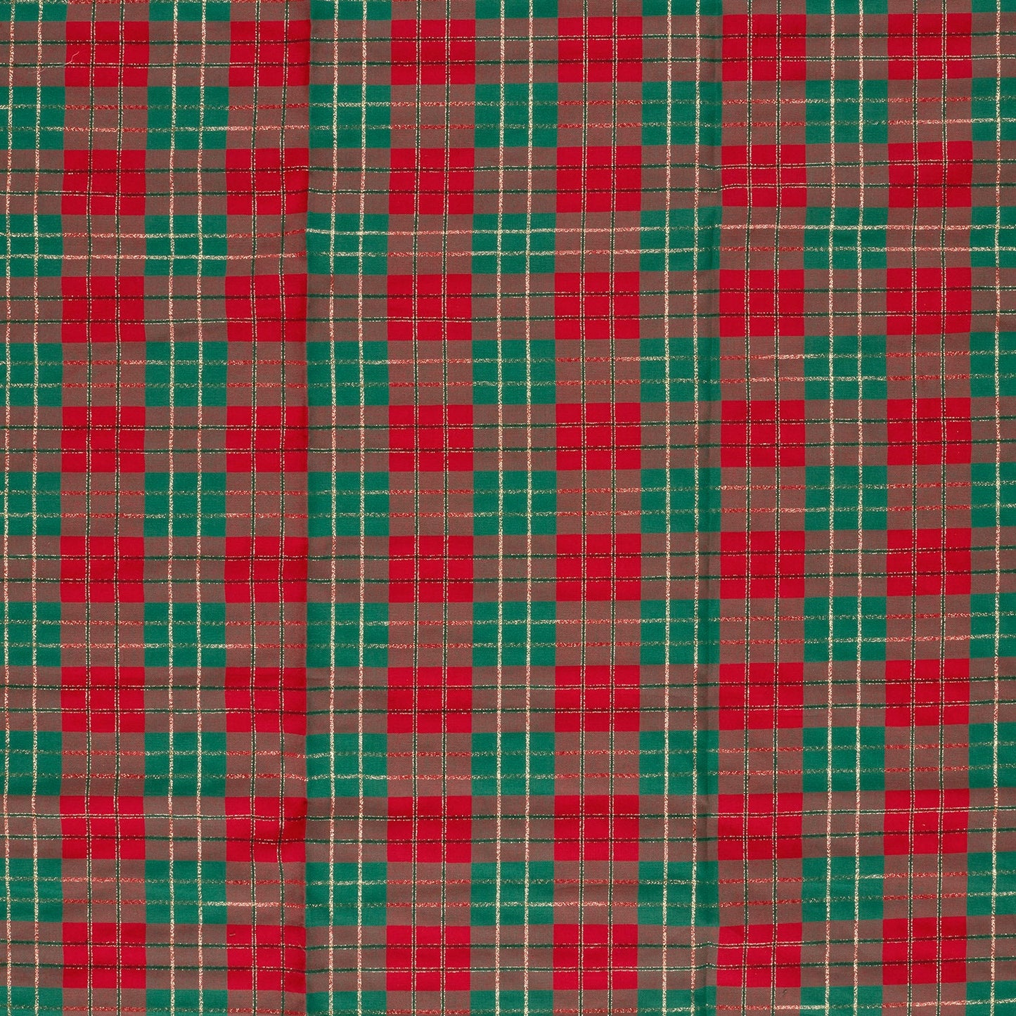 Image du tissu premium 100 % coton à carreaux de Noël – disponible en ligne chez Charlotte’s Fabrics