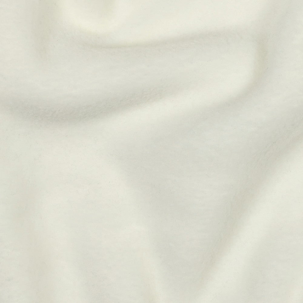 Tissu polaire premium anti-boulochage - blanc lait 240 g/m²