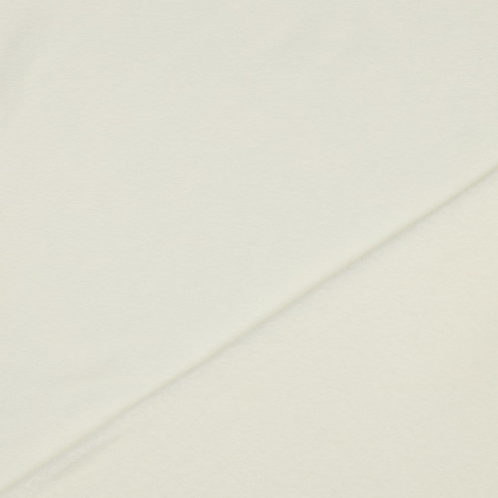 Tissu polaire premium anti-boulochage - blanc lait 240 g/m²