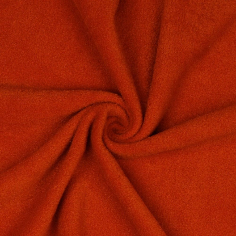 Tissu polaire Premium anti-boulochage - rouille 240 g/m²