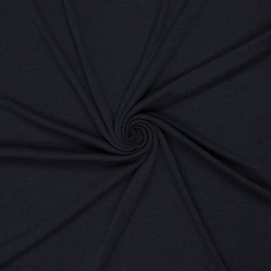 Image de tissu en laine mérinos australienne premium – bleu foncé – disponible en ligne chez Charlotte Tissus