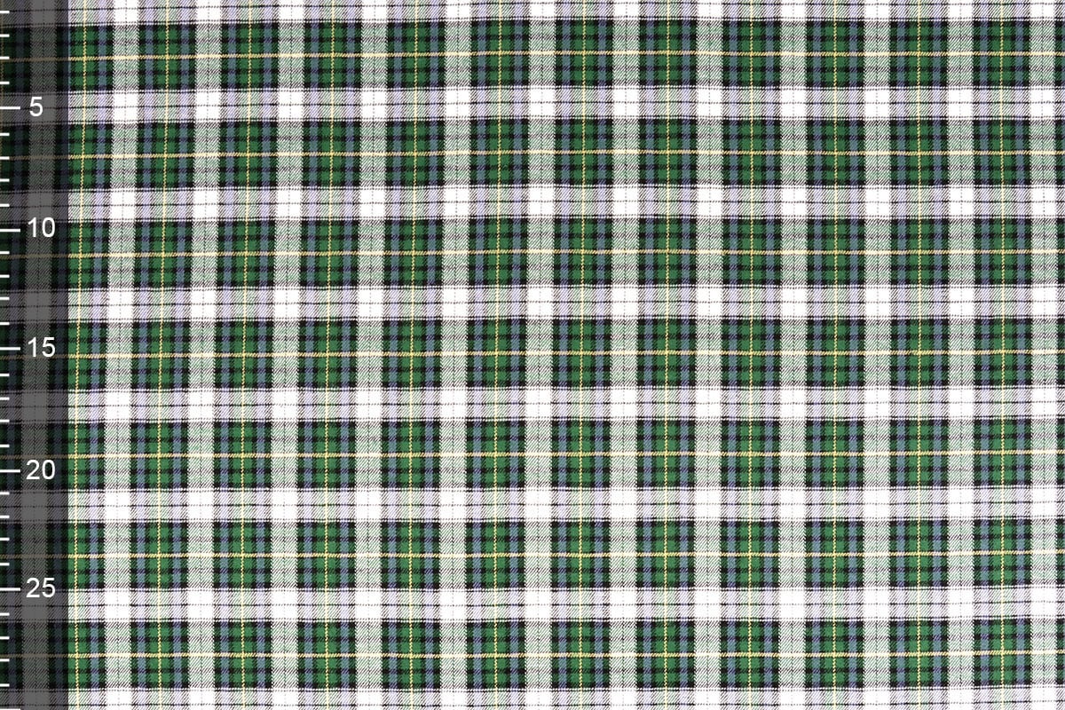 Flanelle premium - à carreaux verts 120 g/m²