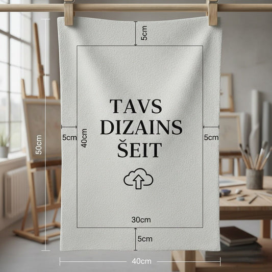 Image avec impression sur panneau en coton premium avec votre design 30 × 40 cm – disponible chez Šarlotes audumi