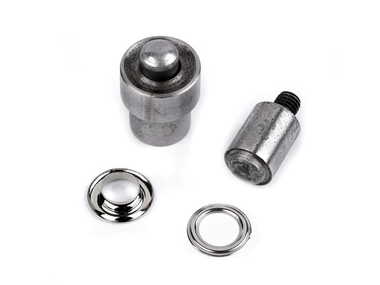 Image avec embout de presse pour œillets, œillets métalliques Ø6; 7; 8; 10 mm (Copy) – disponible chez Šarlotes audumi