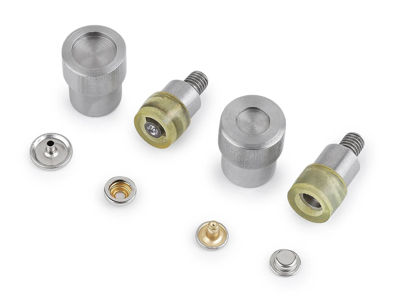 Image of press die for double-sided metal snaps (for thick fabrics) Ø15 mm – available at Šarlotes audumi