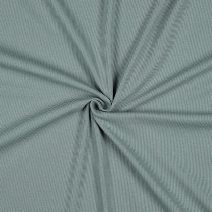 Rievotā kokvilnas trikotāža | RIB JERSEY-melna 240 g/m²