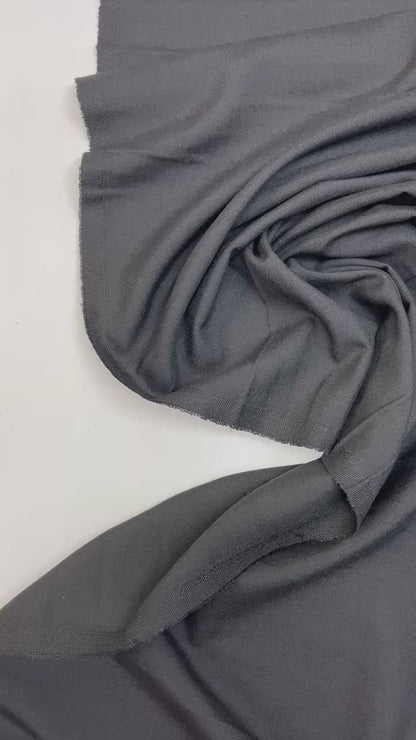 Tissu de laine noir 220 g/m²
