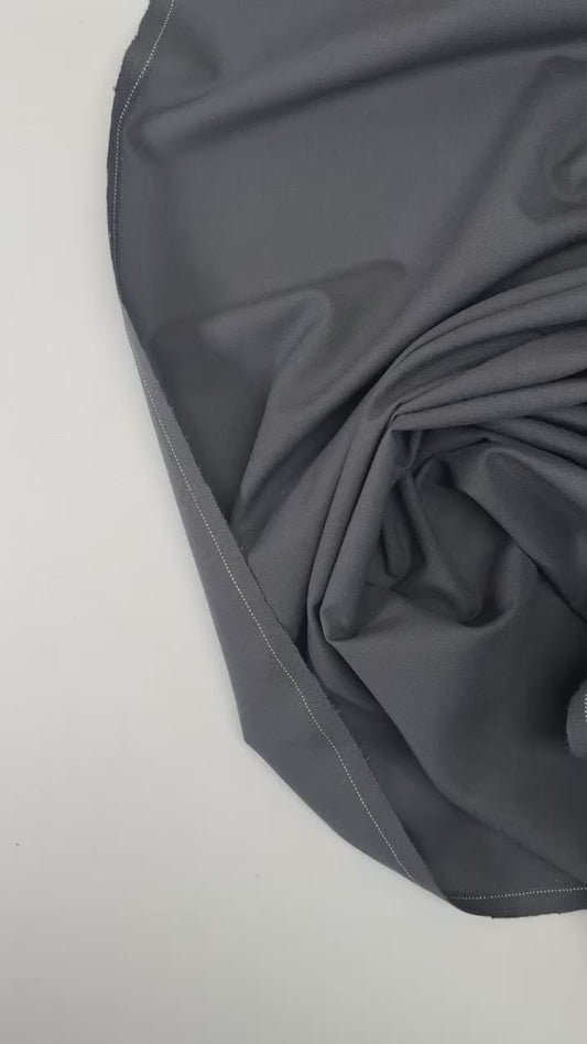 Tissu de laine gris 200 g/m² - dernier morceau 50 cm