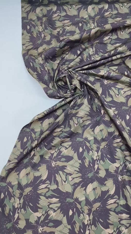 Italien polyamide fabric with floral pattern | 100% polyamide | 152 cm - last piece 50 cm