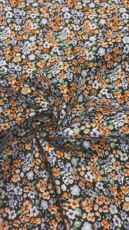 Tissu premium 100 % coton-myosotis 115 g/m²