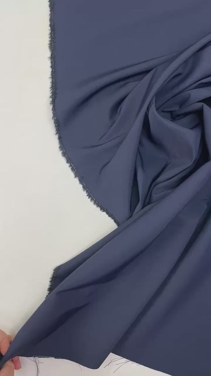 Wollstoff mit Seide – dunkelblau 160 g/m²
