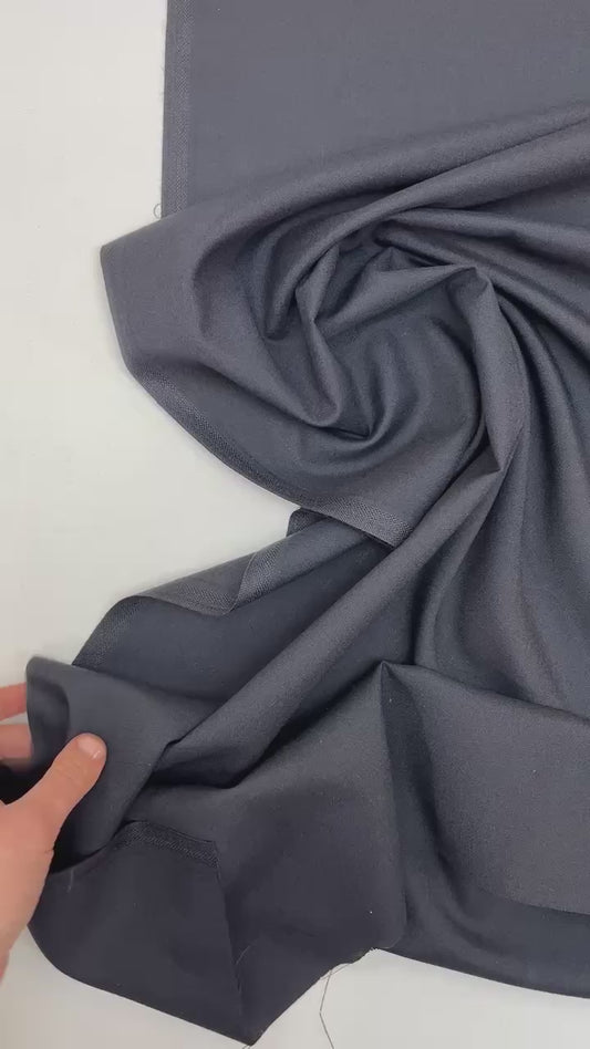 Italian dress and blouse fabric - Dark blue 155 g/m²
