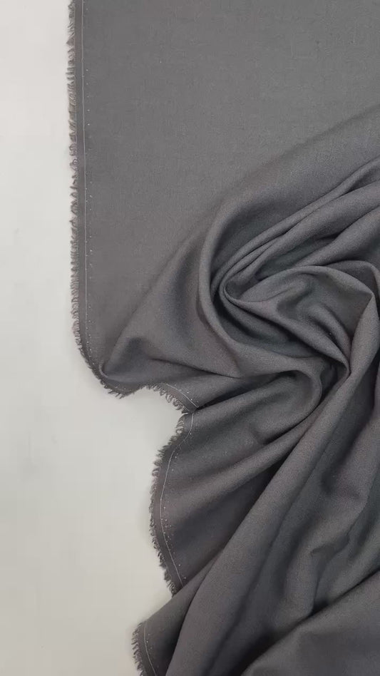 Italian 100% wool fabric grey 150 g/m2