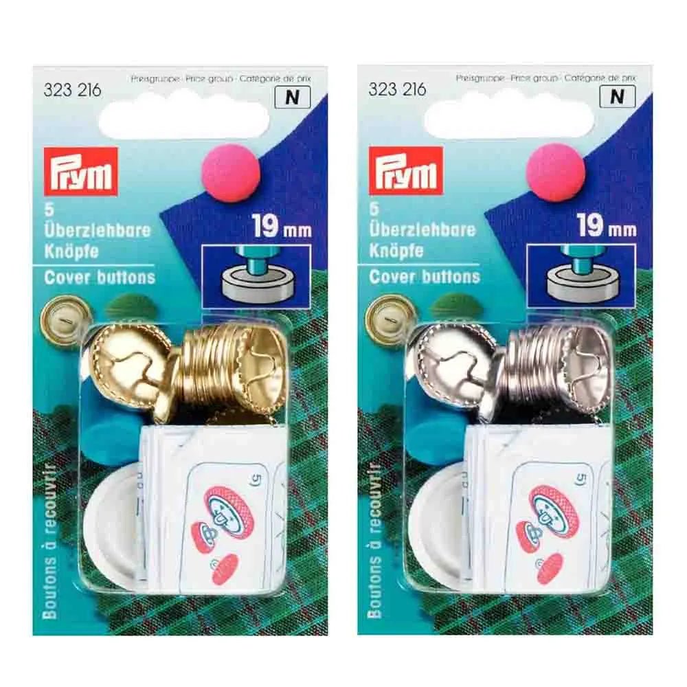 alt
Image de boutons à recouvrir Prym avec gabarit | 19 mm | 5 pcs | argent/or – disponible chez Šarlotes audumi