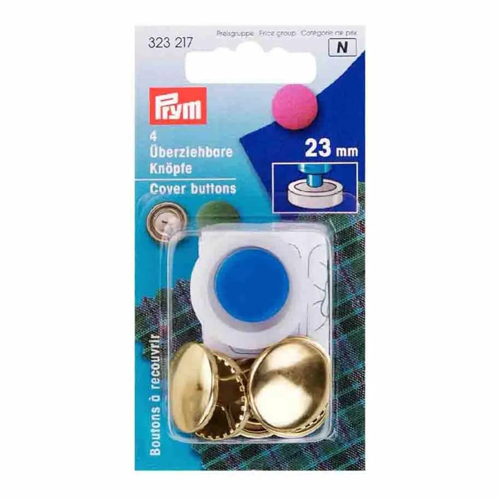 Image of Prym button covers with mold | 23 mm | 5 pcs. | silver/gold – available at Šarlotes audumi