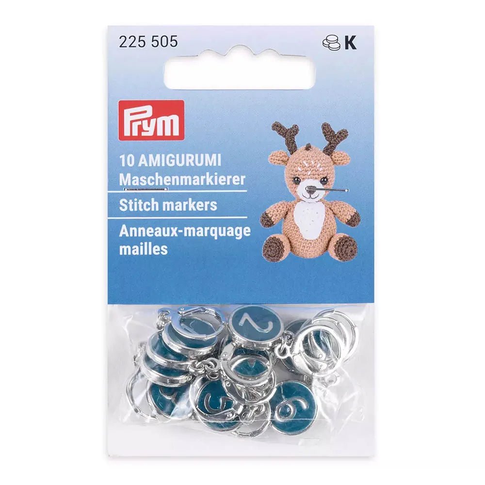 Image de marqueurs de mailles Prym numérotés de 0 à 9 – 10 pièces – disponibles en ligne chez Šarlotes audumi