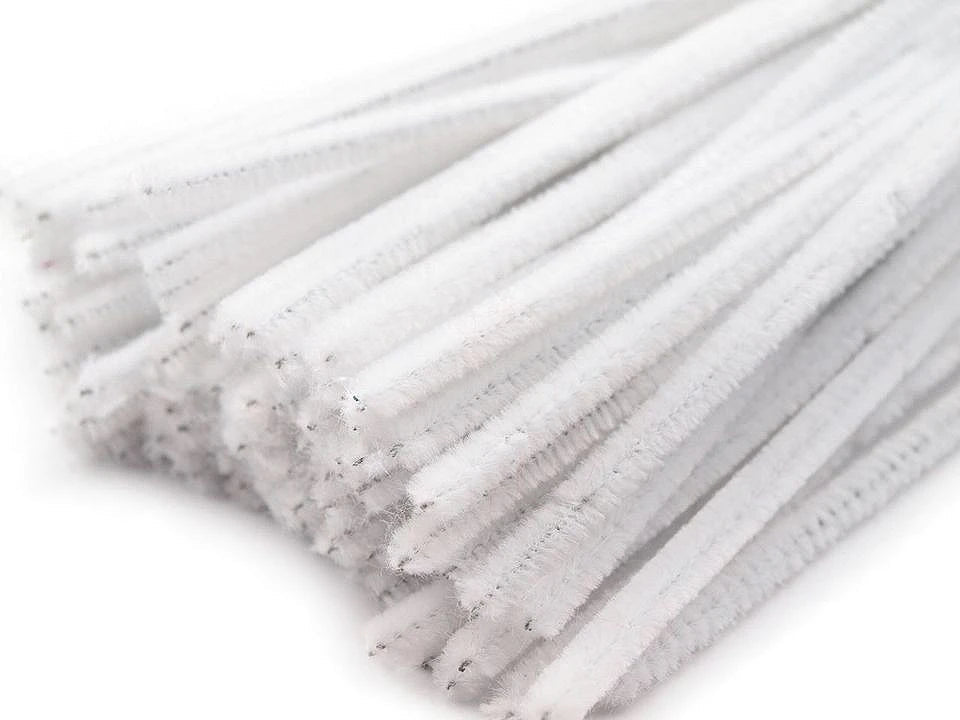 Fil chenille duveteux | Ø6 mm (30 cm) | 20 pièces | teintes variées