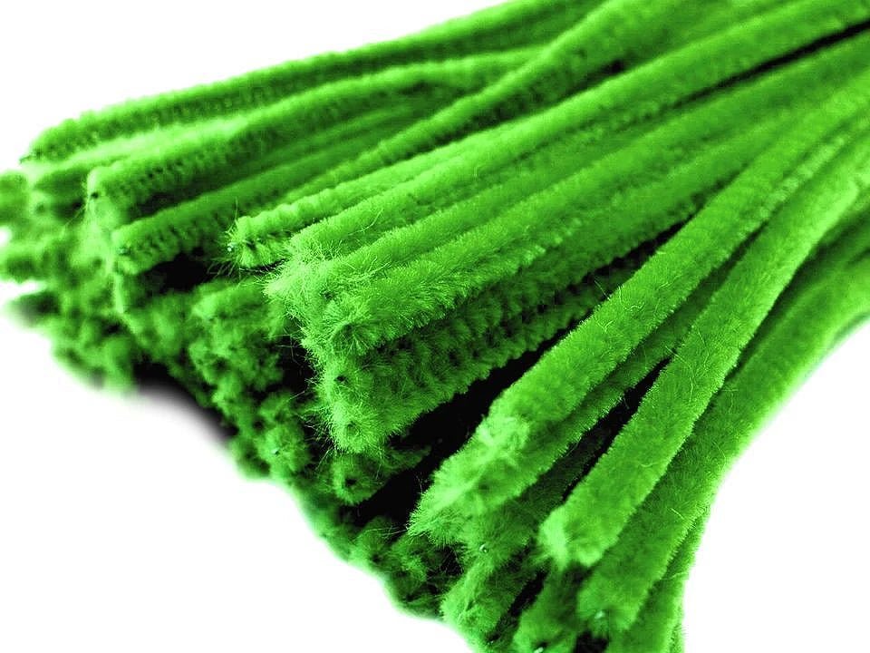Fil chenille duveteux | Ø6 mm (30 cm) |20 pcs.|couleurs assorties