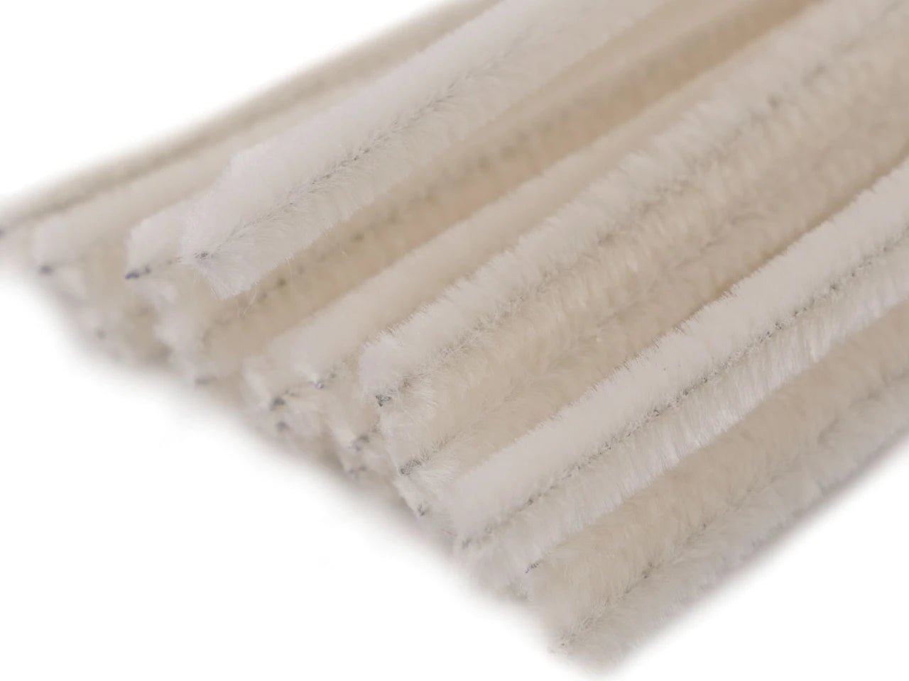 Fil chenille pelucheux | Ø6 mm (30 cm) |20 pièces|différentes teintes