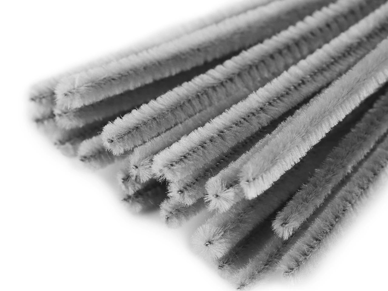 Fil chenille duveteux | Ø6 mm (30 cm) |20 pcs.|différentes teintes