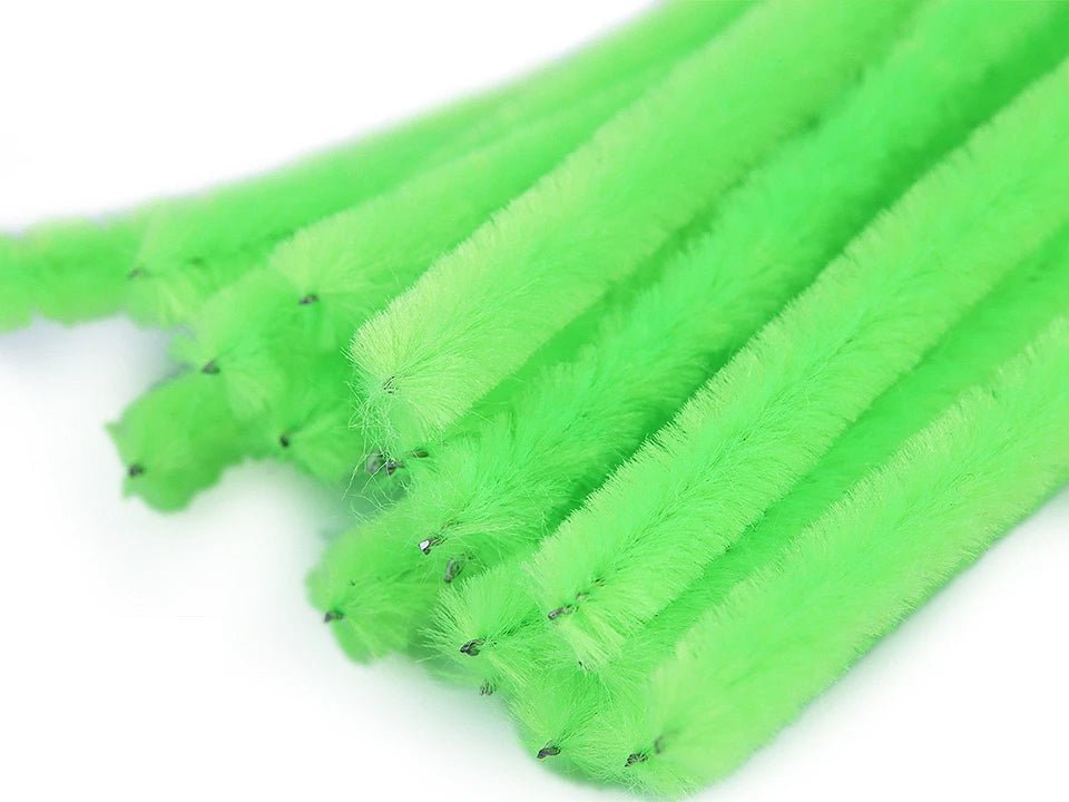 Fil chenille | Ø6 mm (30 cm) |20 pièces|nuances assorties