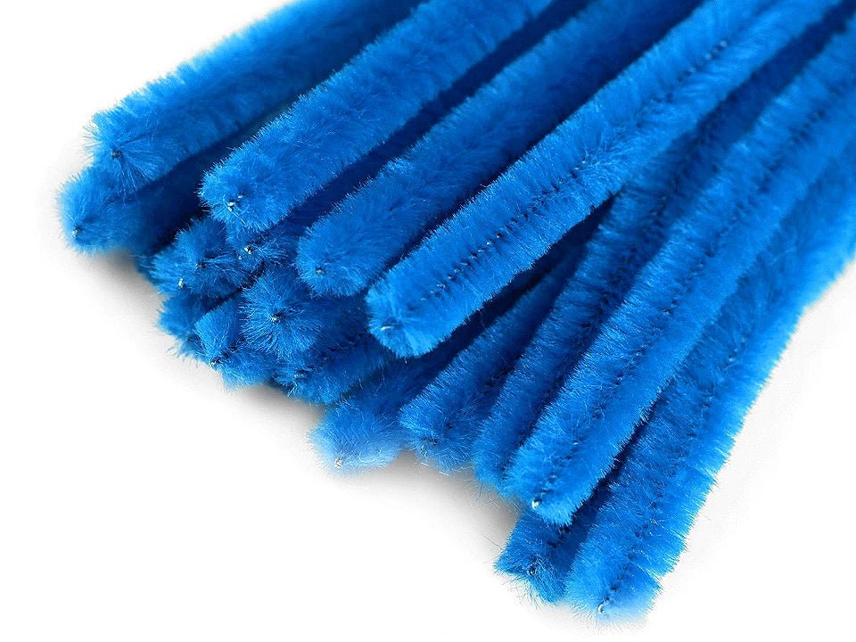Image de fil chenille duveteux | Ø6 mm (30 cm) | 20 pcs | teintes variées – disponible chez Šarlotes audumi