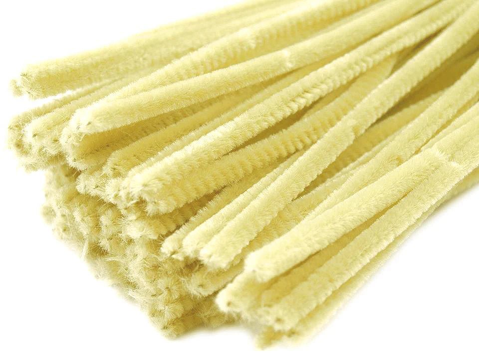 Image avec fil chenille duveteux | Ø6 mm (30 cm) |20 pièces|tons variés – disponible chez Šarlotes audumi