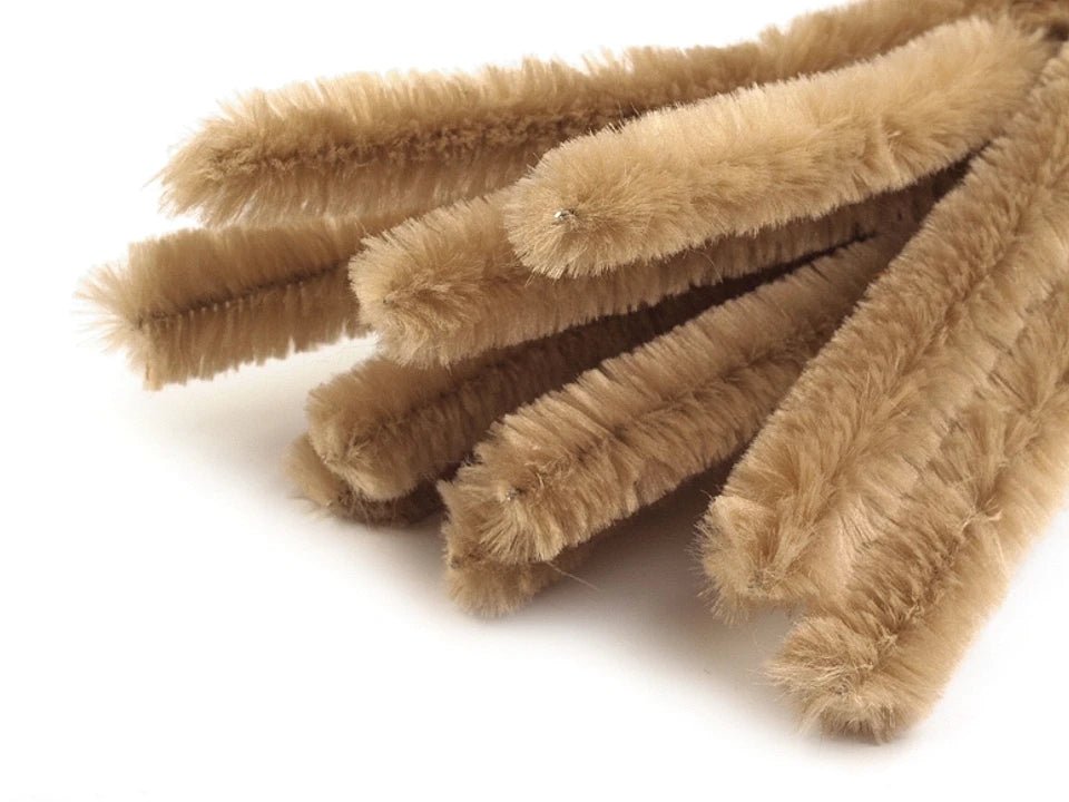 Image avec fil chenille duveteux | Ø15 mm (30 cm) | 10 pièces – disponible chez Šarlotes audumi