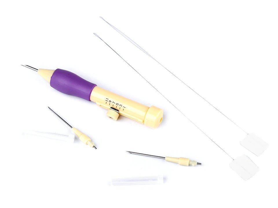 Punch Needle izšūšanas komplekts | 3 dažāda izmēra adatas | Garums 13 cm