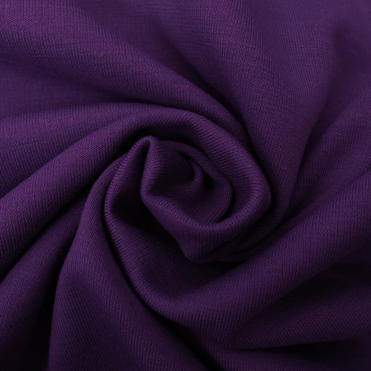 Image of Punta di Roma knit fabric – dark lilac 320 g/m² – available at Šarlotes audumi