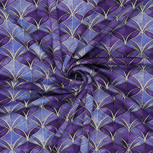 alt
Punta di Roma knit fabric - purple abstract pattern 240 g/m²