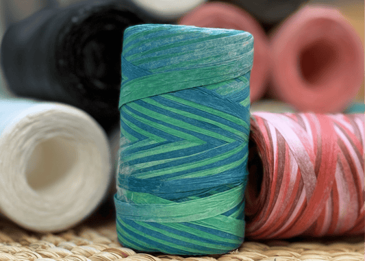 raffia yarn | paper strips for knitting and crocheting - 100 m