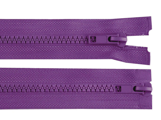 Attēls ar Rāvējslēdzējs divpusējs traktors - violets – pieejams Šarlotes audumi