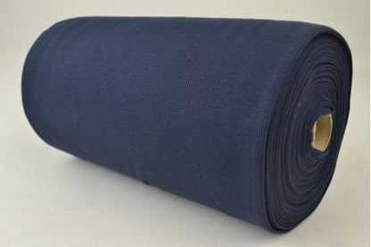 Image of ribbed fabric finishing edge | cuff - dark blue 300 g/m² – available at Šarlotes audumi