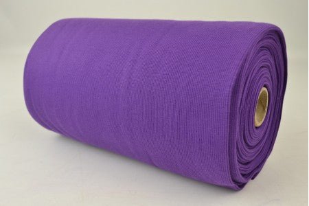 Image with ribbed fabric edge trim | cuff - purple 300 g/m² – available at Charlotte Fabrics