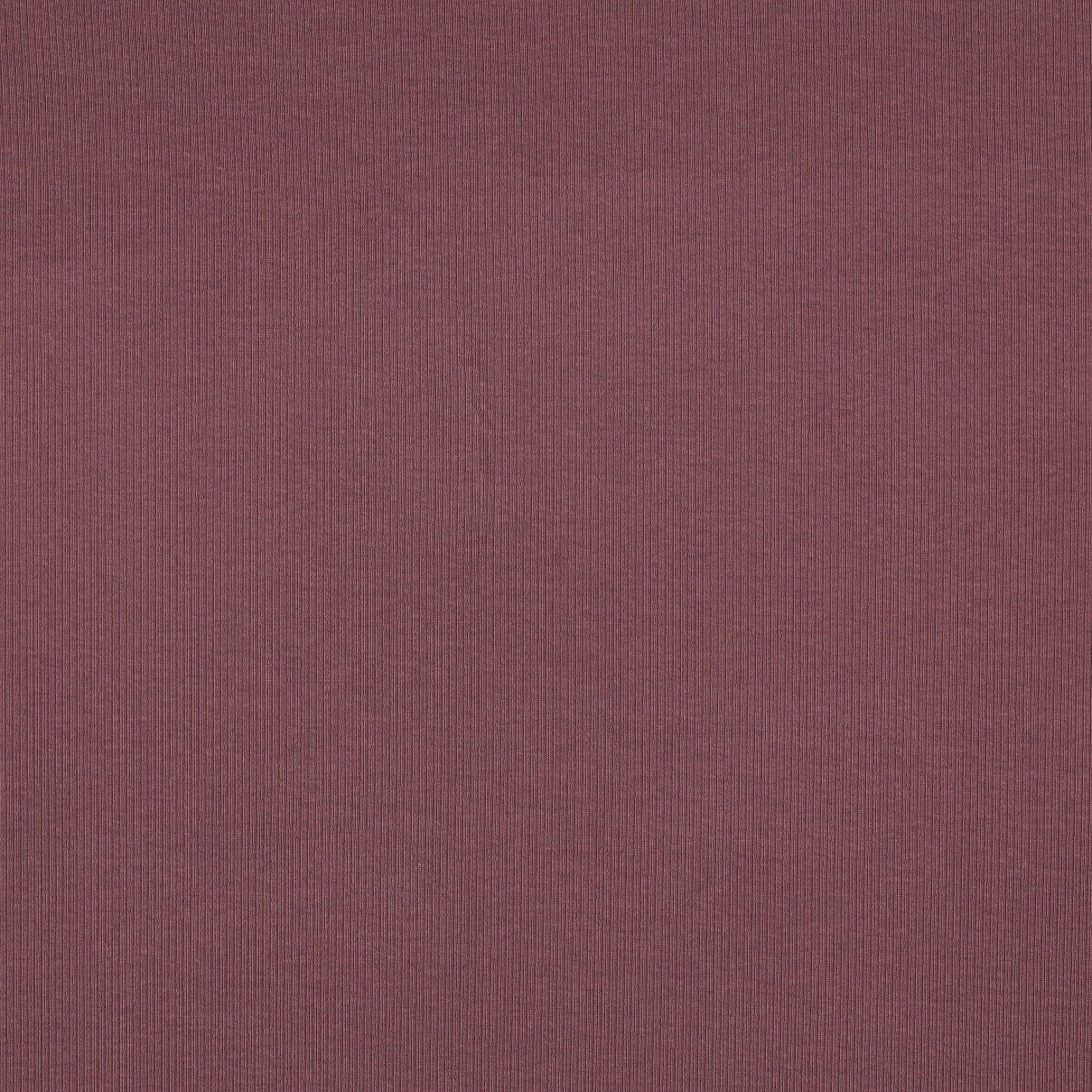 Jersey de coton côtelé (RIB JERSEY) - aubergine 240 g/m²