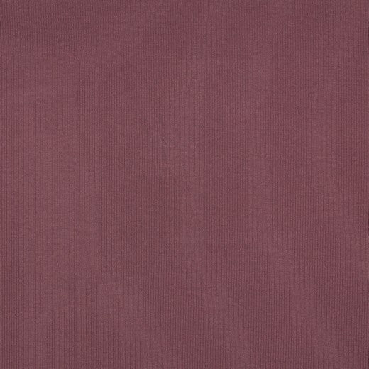 Jersey côtelé en coton (RIB JERSEY) - aubergine 240 g/m²