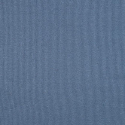 ribbed cotton jersey (RIB JERSEY) - denim blue 240 g/m²