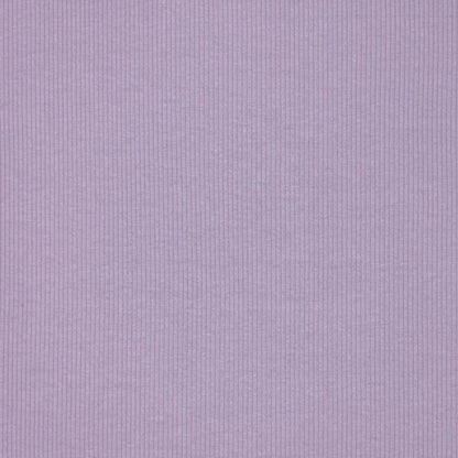 Image of Ribbed cotton jersey (RIB JERSEY) - lavender purple 310 g/m² – available at Šarlotes Audumi