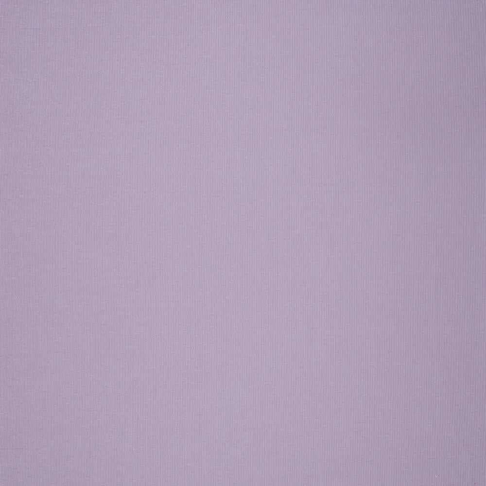 Image of Ribbed cotton jersey (RIB JERSEY) - lavender purple 310 g/m² – available at Šarlotes audumi