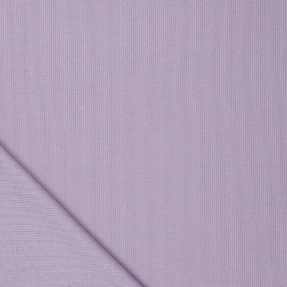 Image of Ribbed cotton jersey (RIB JERSEY) - lavender purple 310 g/m² – available at Šarlotes audumi