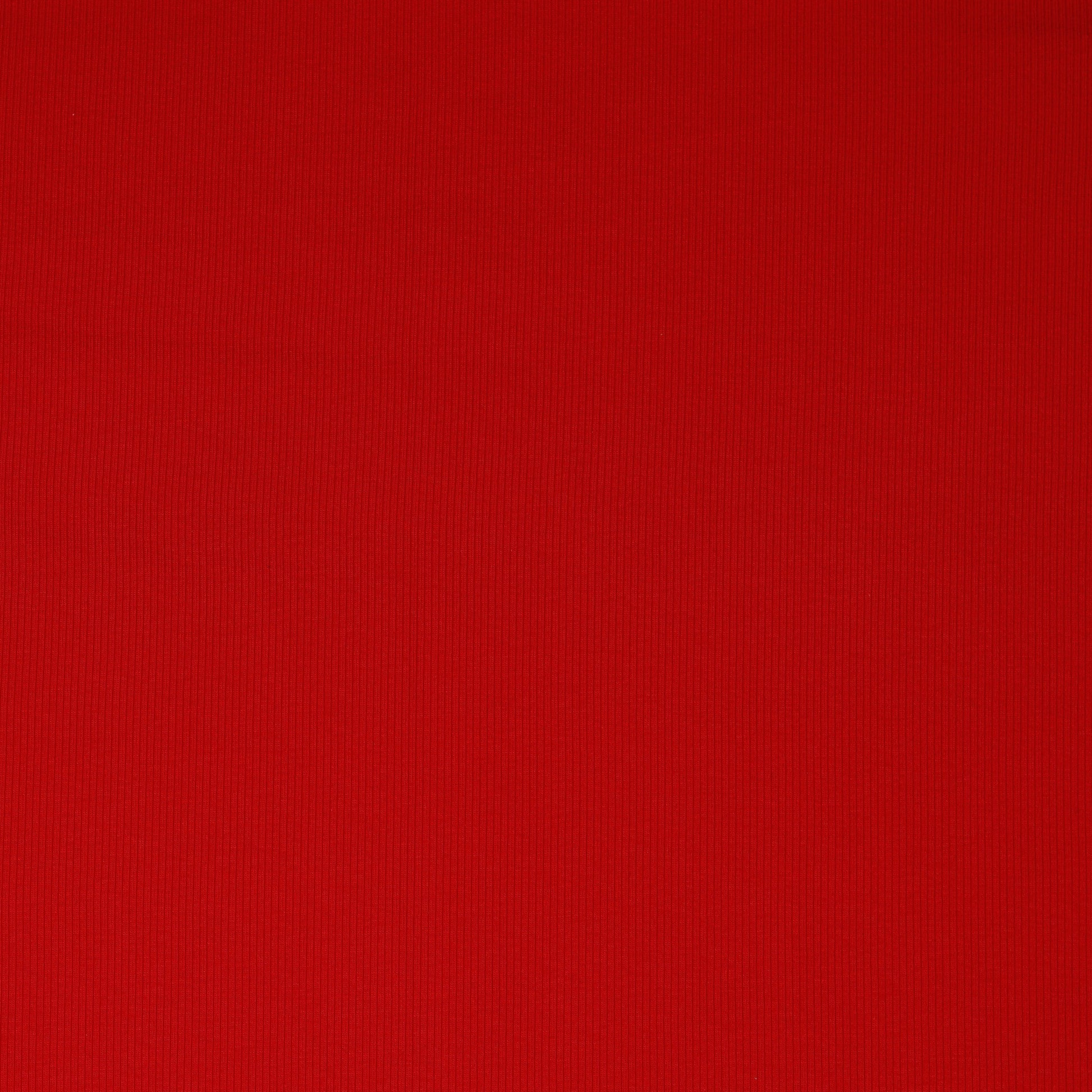 Ribbed cotton jersey (RIB JERSEY) - red 240 g/m²