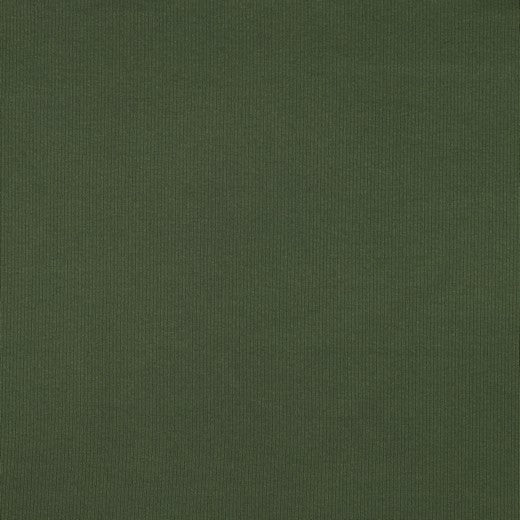Ribbed cotton jersey (RIB JERSEY) - dark green 240 g/m²
