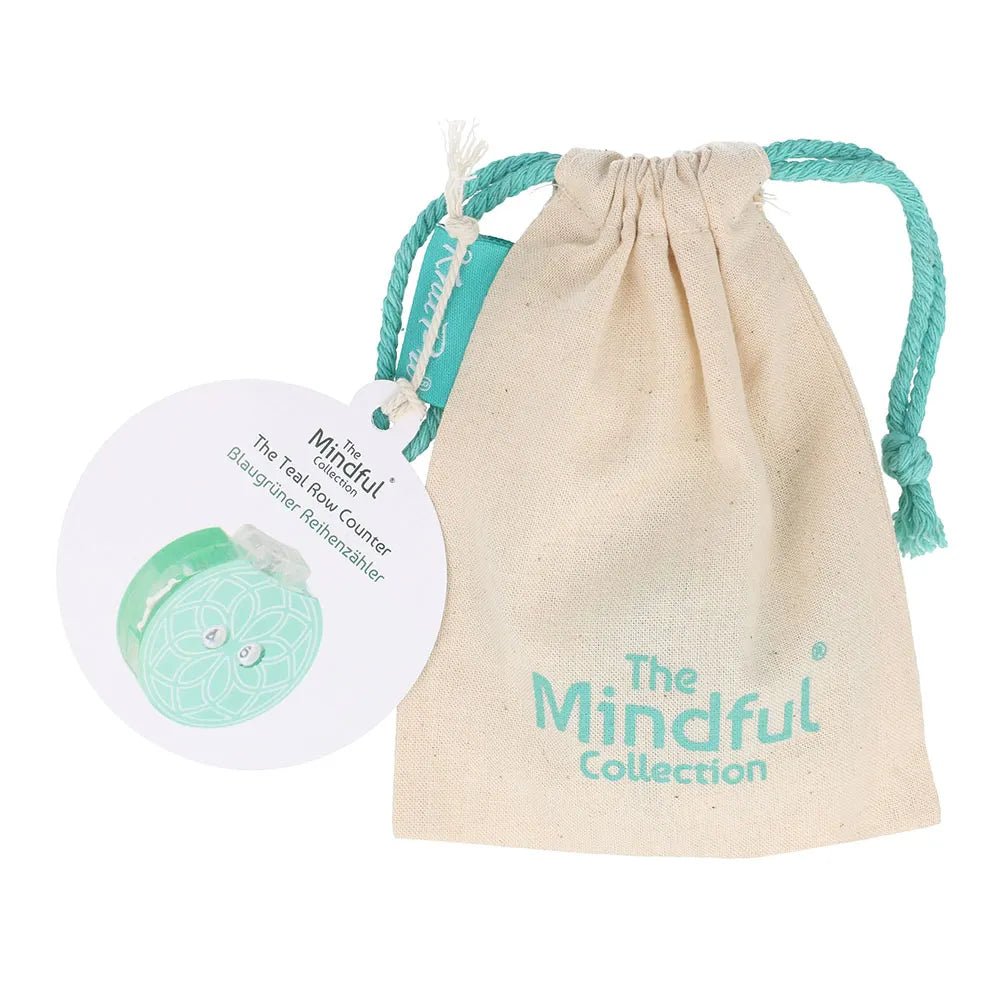 Attēls ar Rindu skaitītājs KnitPro Mindful skaistā maisiņā – pieejams Šarlotes audumi